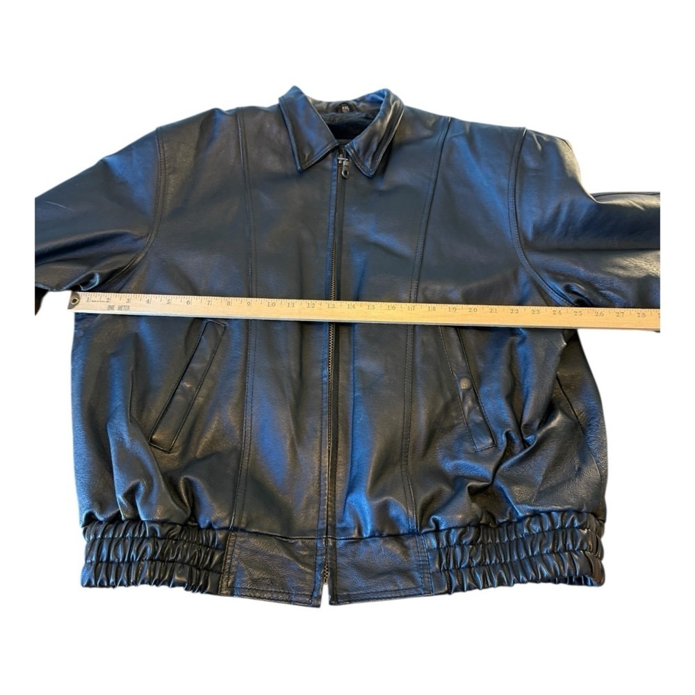 USA Bikers Dream Apparel Mens Size 2X Black Leather Motorcycle Jacket Thinsulate - Picture 11 of 16